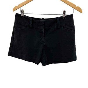 Ann Taylor Signature‎ Khaki Shorts Womens 4 Black Cotton 4" Inseam Pockets